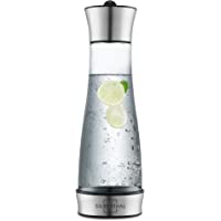 Los mejores  - SILBERTHAL Jarra Agua Cristal con Tapa | Jarra Agua Nevera de Acero Inoxidable 1 litro | Jarra infusiones té Detox